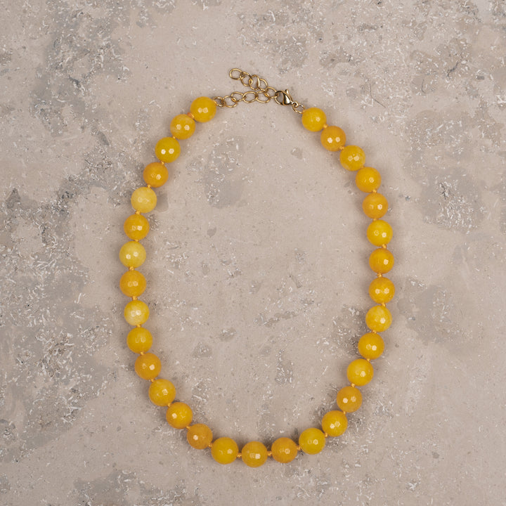 Halskjede Zoe Yellow Agate