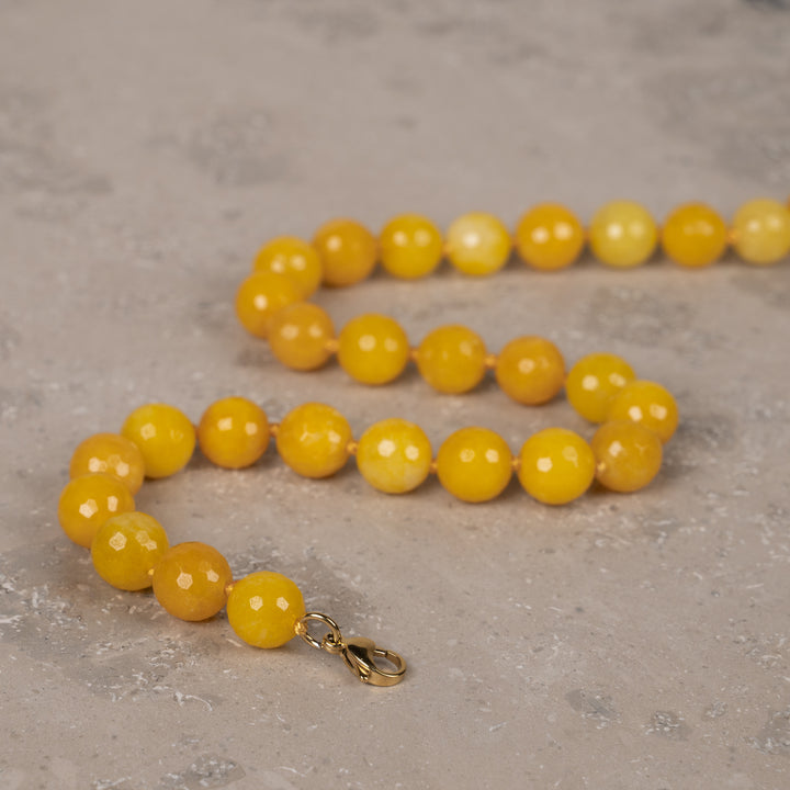Halskjede Zoe Yellow Agate
