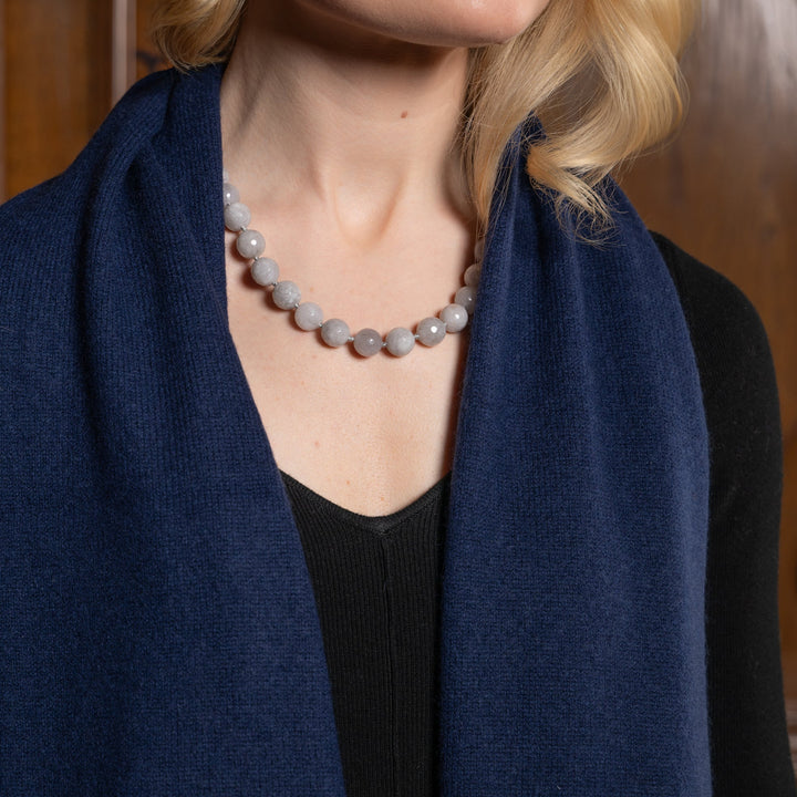 Kashmirskjerf Lyon Navy Blue