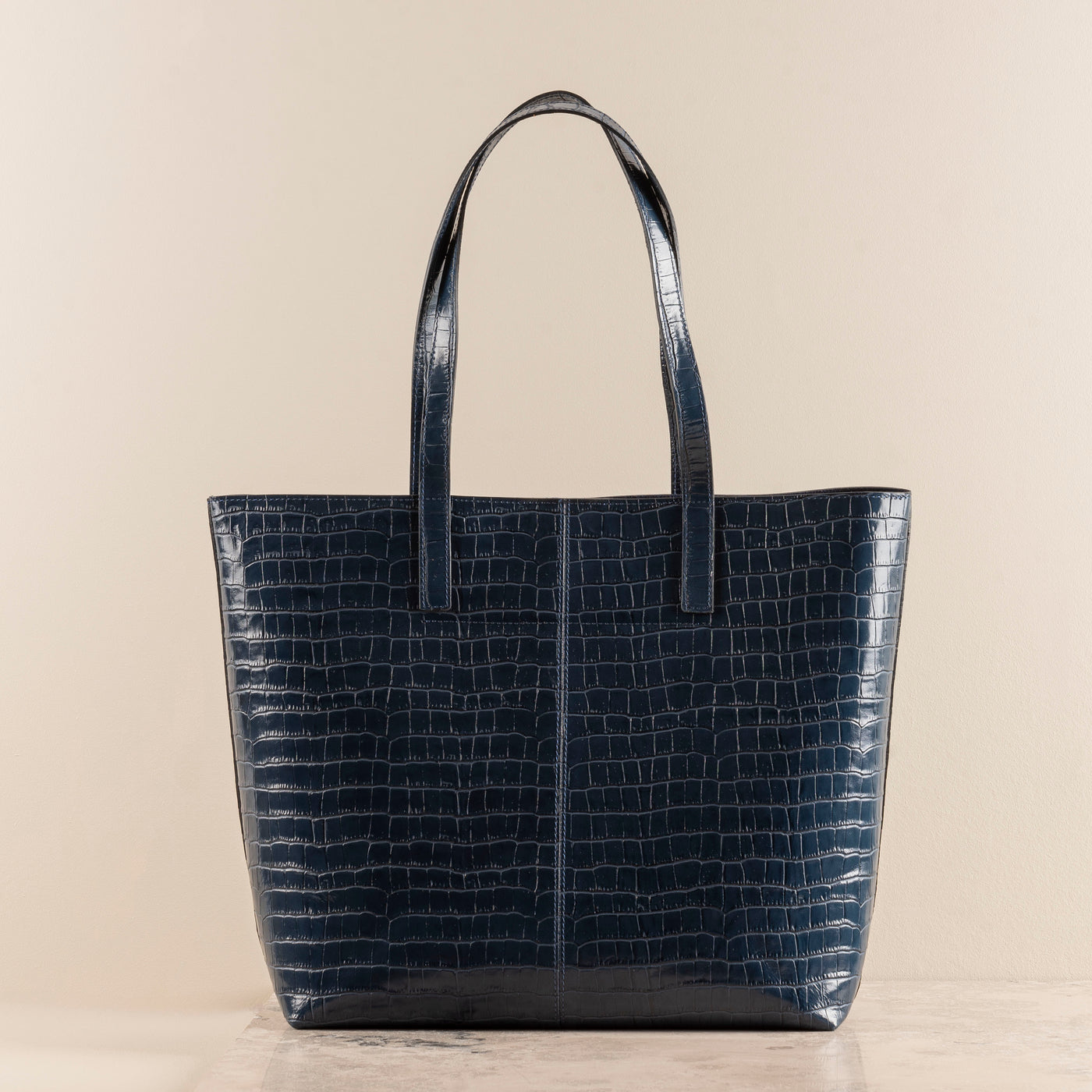 Veske Skinn Felice Tote Blue