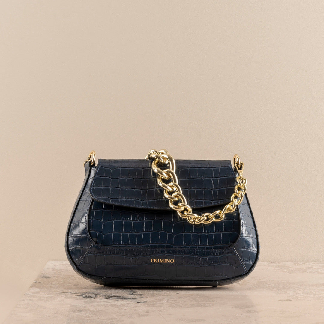 Veske Skinn Elena Blue