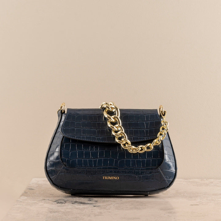 Veske Skinn Elena Blue