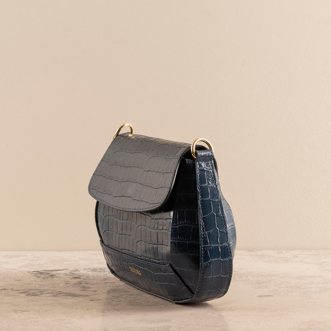 Veske Skinn Elena Blue
