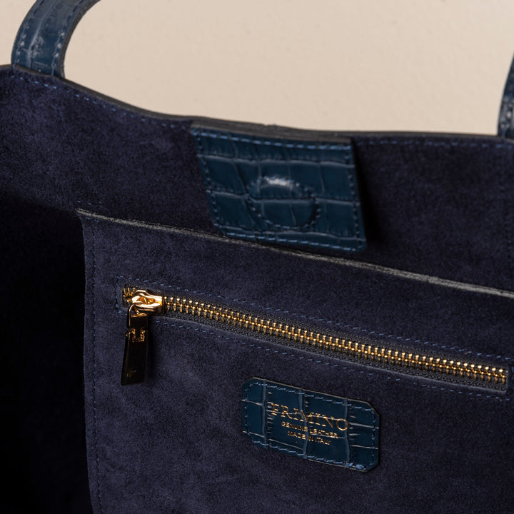 Veske Skinn Felice Tote Blue