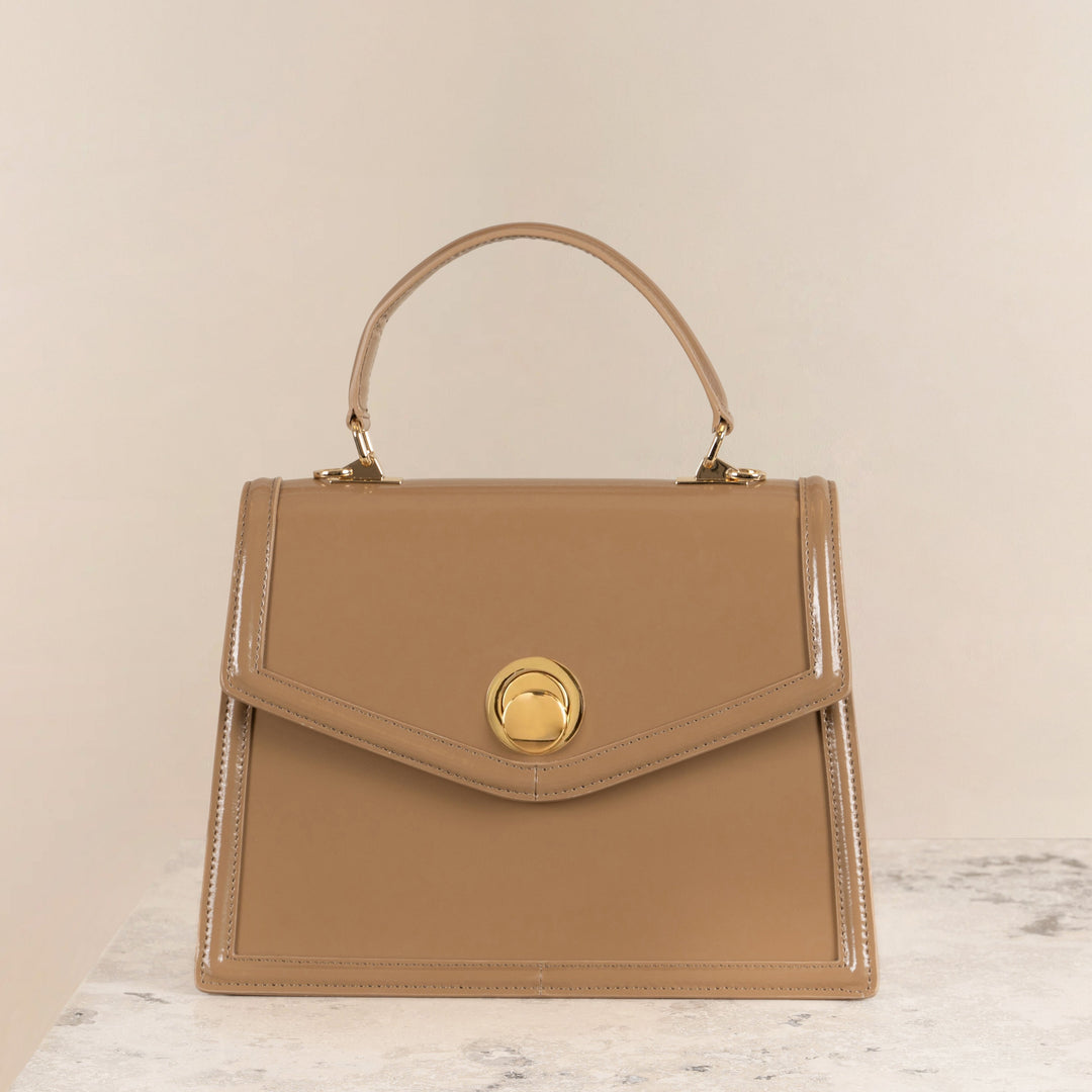 Veske Skinn Bella Beige