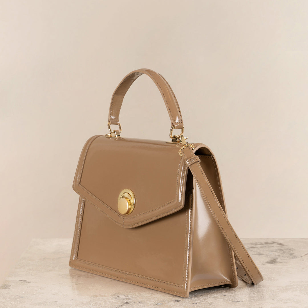 Veske Skinn Bella Beige