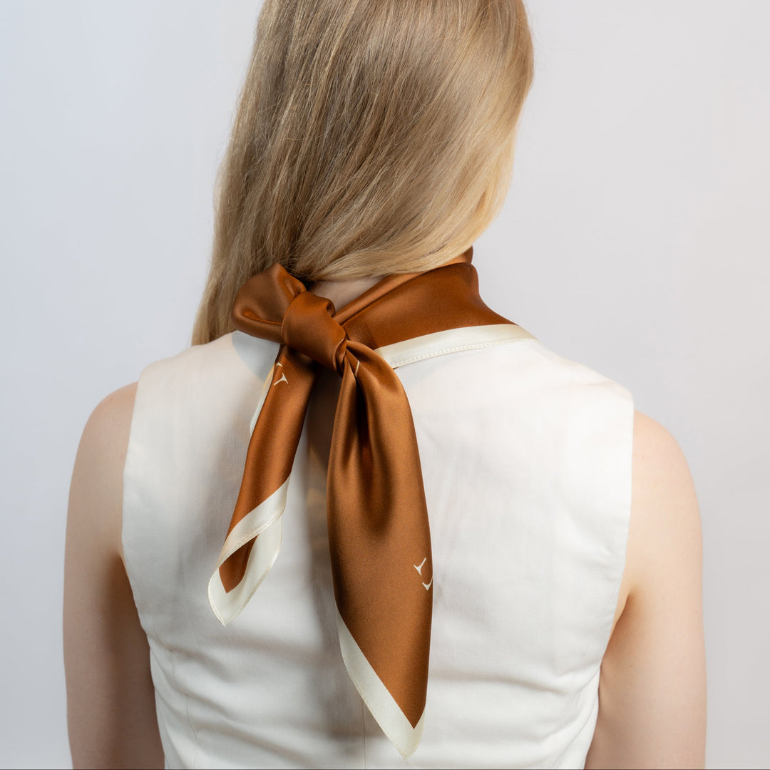 Silkeskjerf Paris Bronze