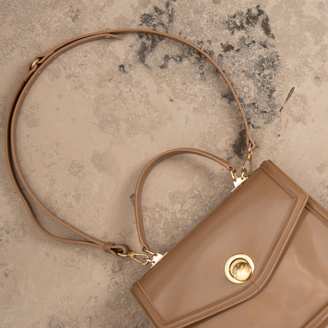 Veske Skinn Bella Beige