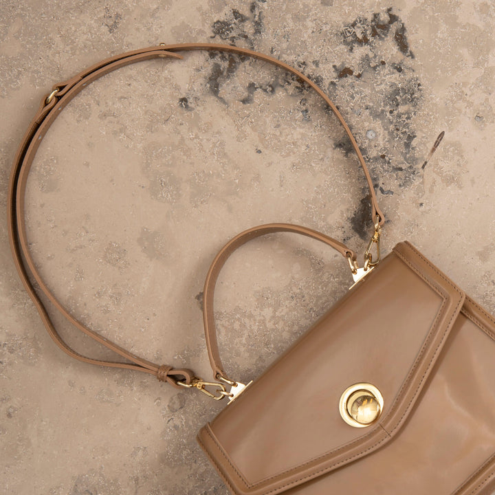 Veske Skinn Bella Beige