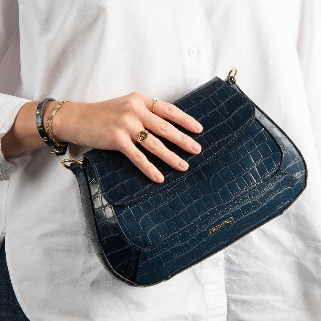 Veske Skinn Elena Blue