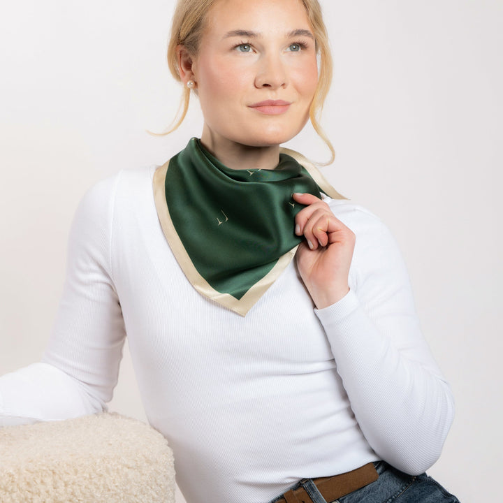Silkeskjerf Paris Green