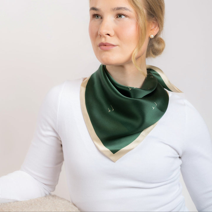 Silkeskjerf Paris Green
