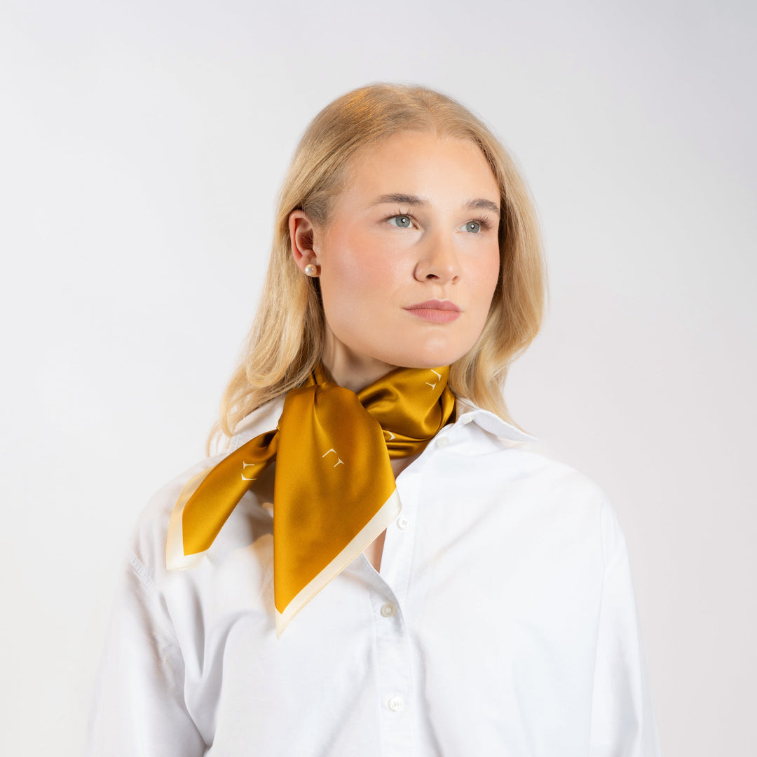 Silkeskjerf Paris Yellow