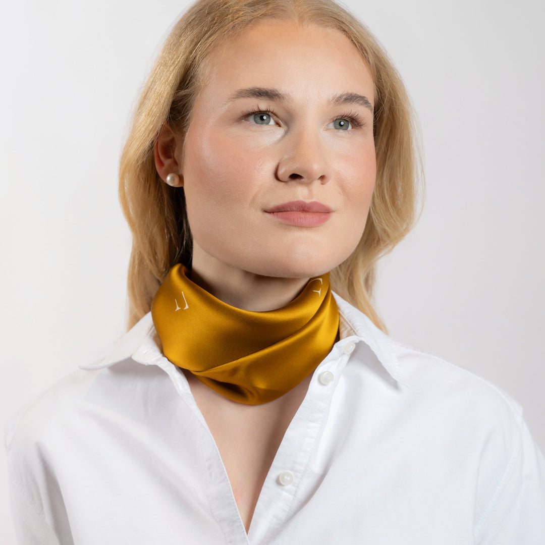 Silkeskjerf Paris Yellow