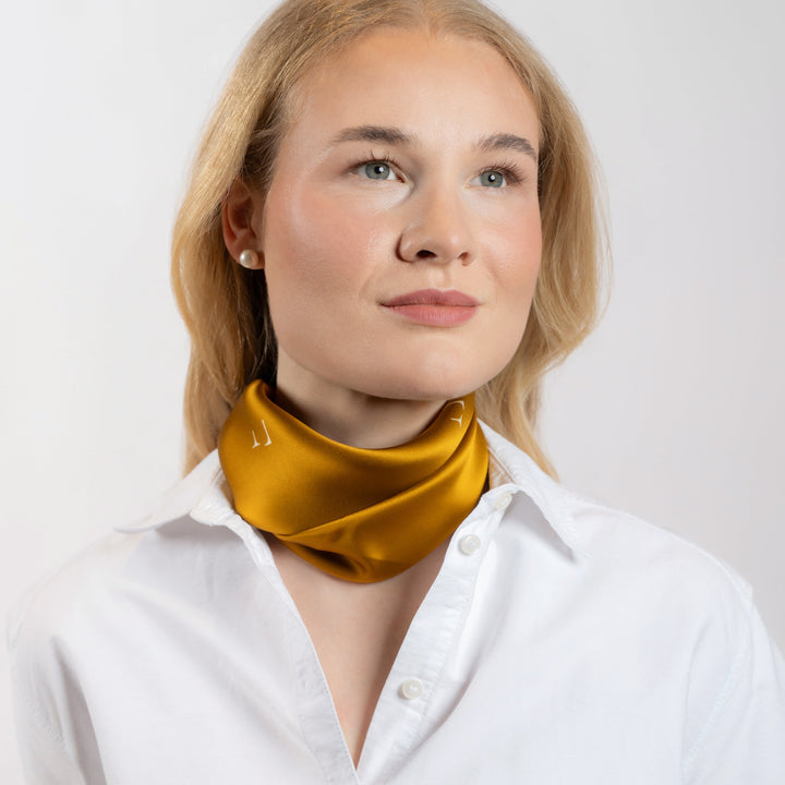 Silkeskjerf Paris Yellow