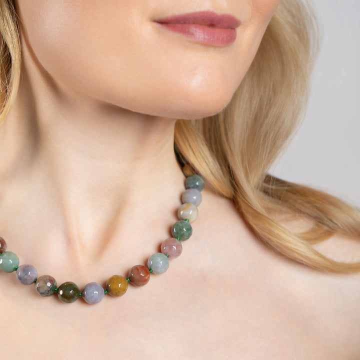 Halskjede Zoe India Agate