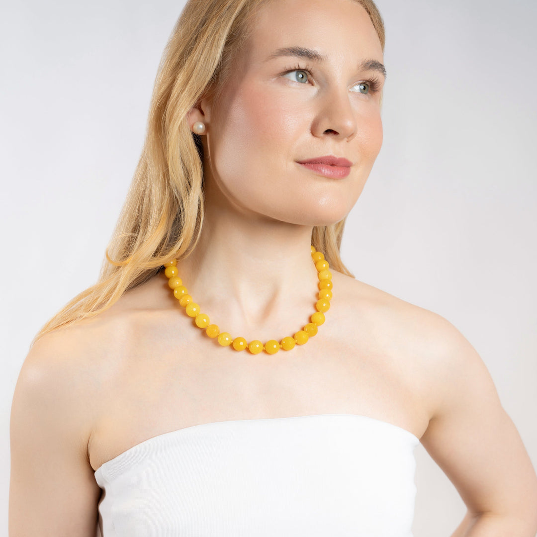 Halskjede Zoe Yellow Agate