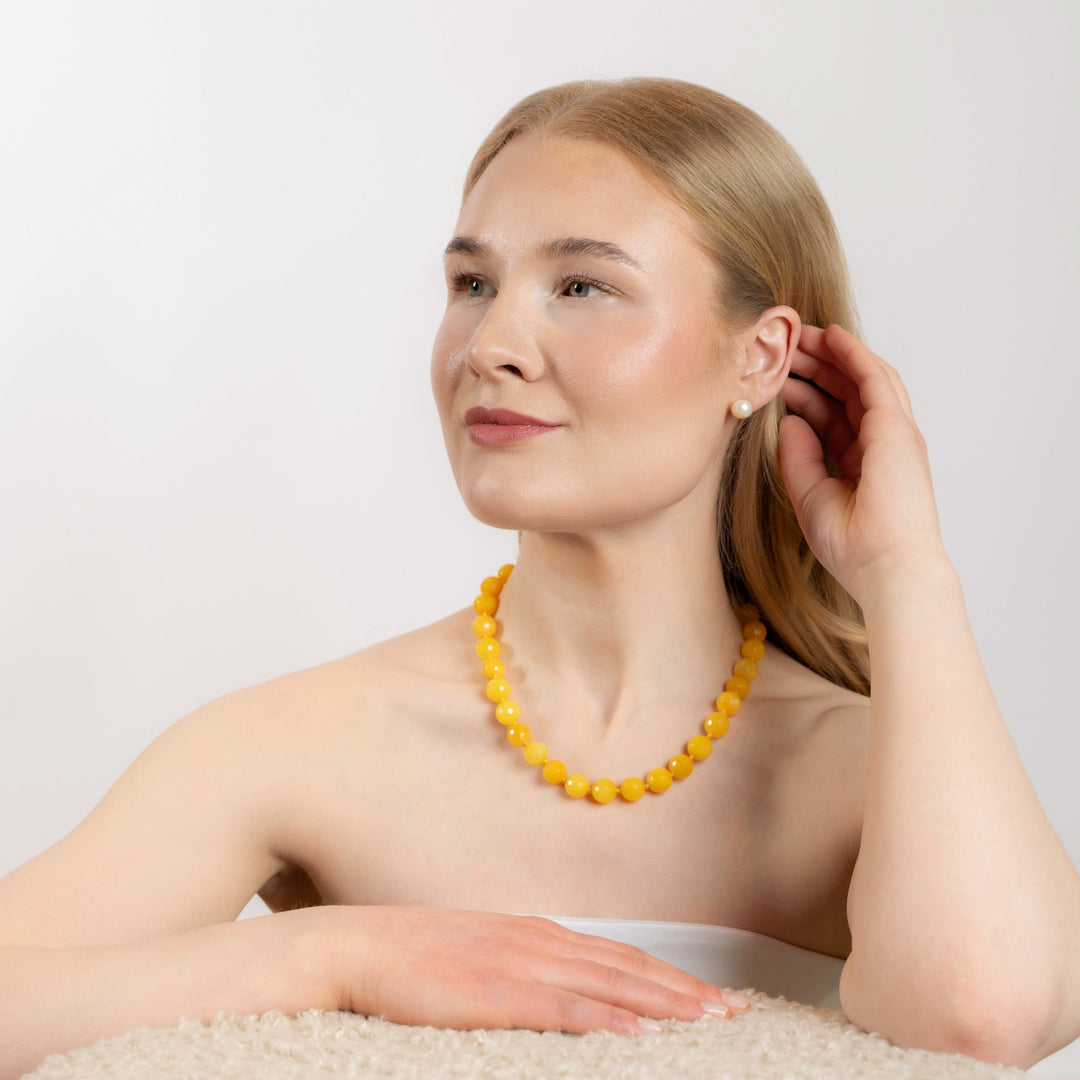 Halskjede Zoe Yellow Agate