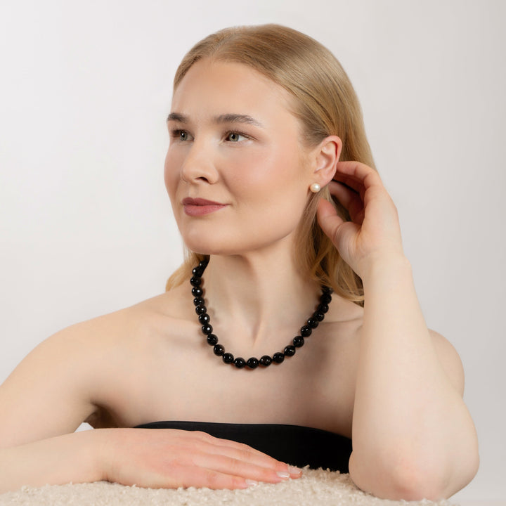 Halskjede Zoe Black Agate