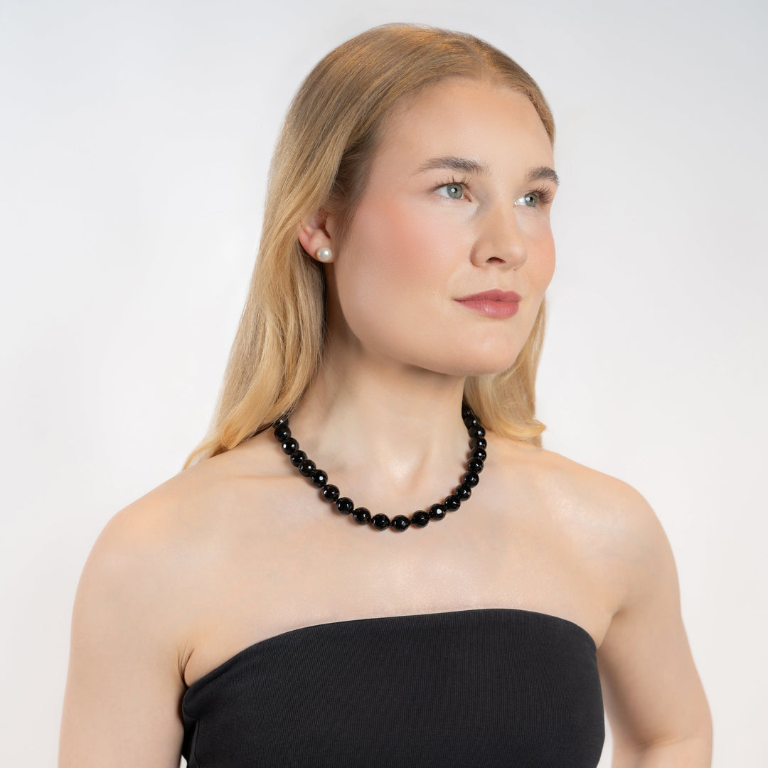 Halskjede Zoe Black Agate