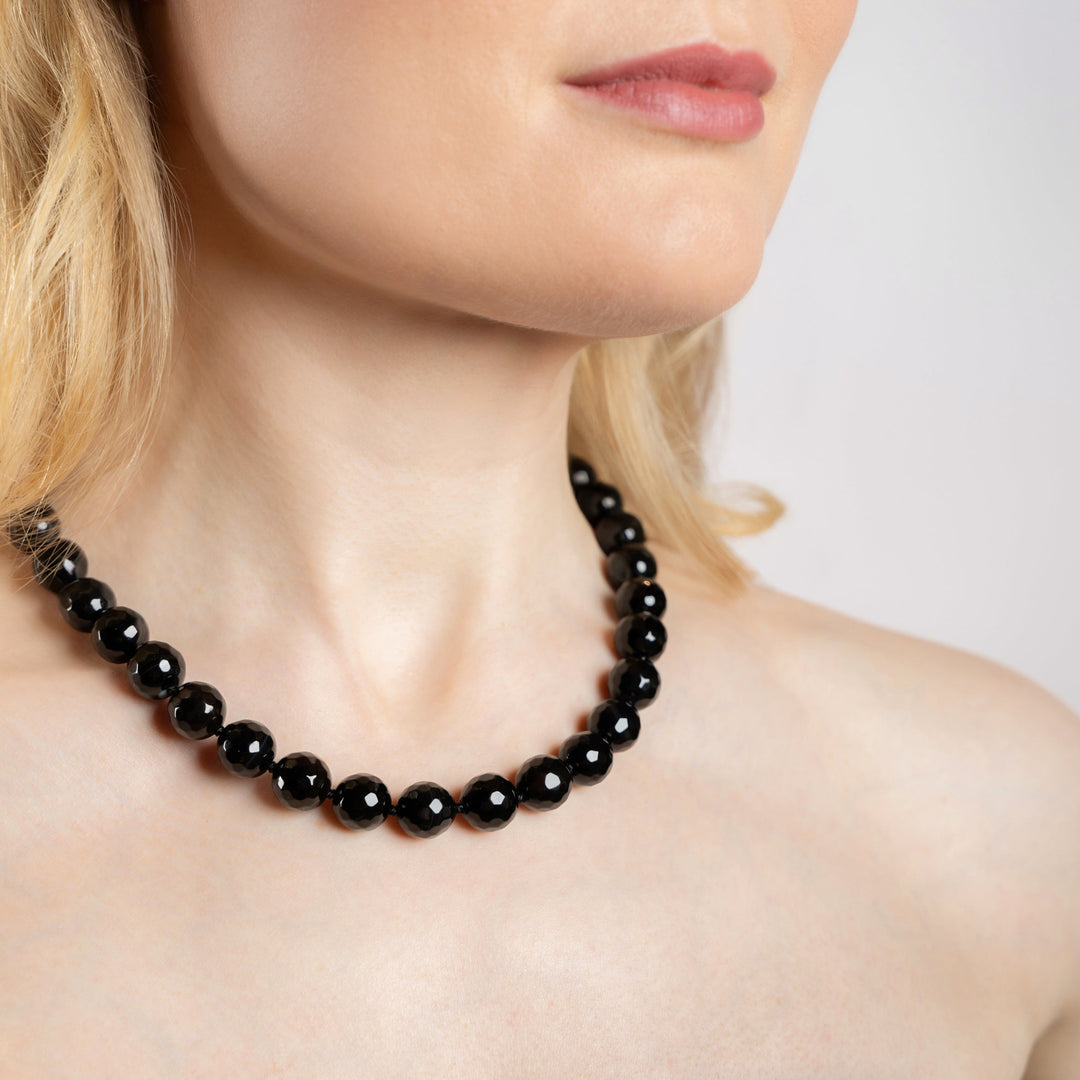Halskjede Zoe Black Agate