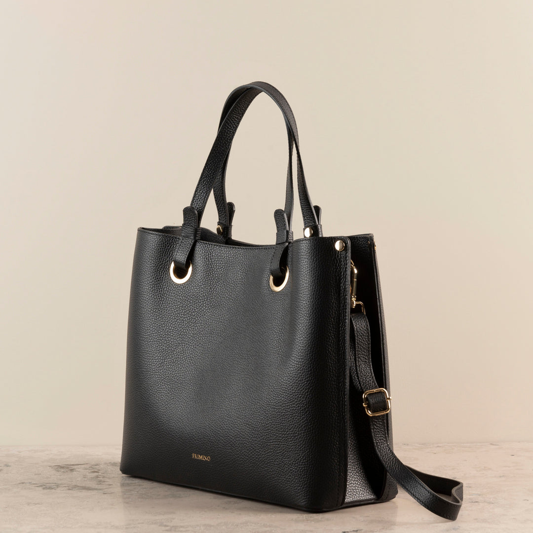 Veske Skinn Bianca Work Black