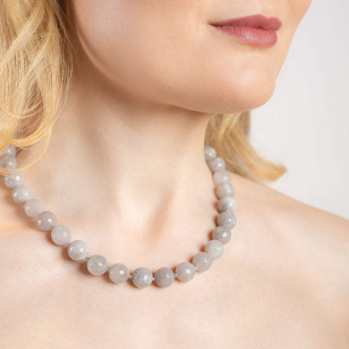 Halskjede Zoe Grey Agate