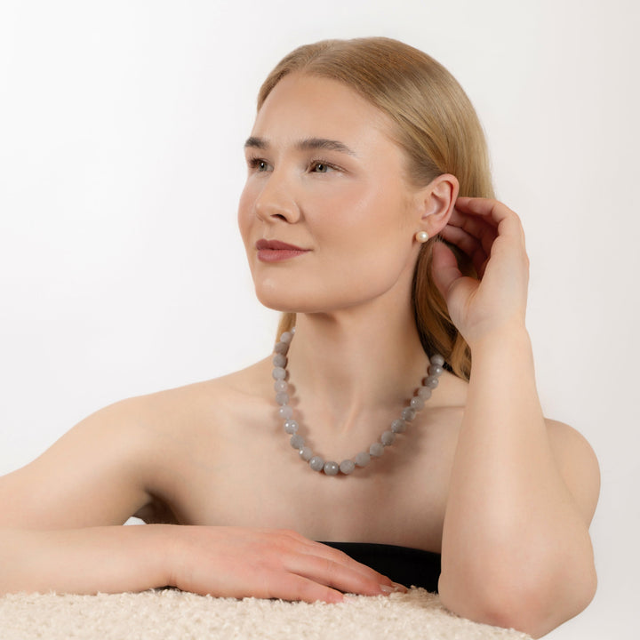 Halskjede Zoe Grey Agate