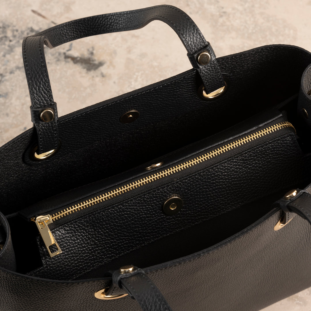 Veske Skinn Bianca Work Black