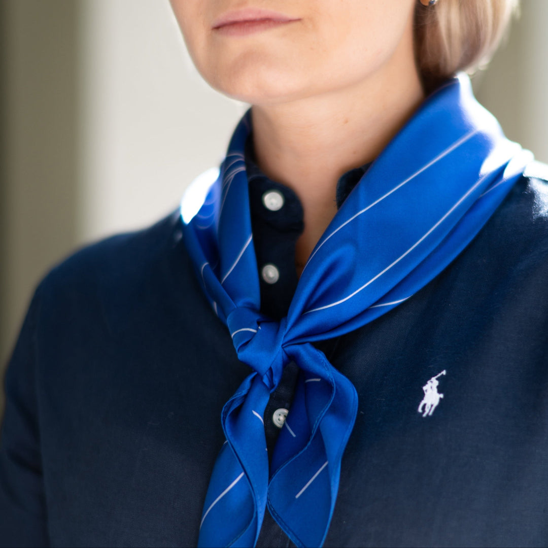Silkeskjerf Palma Royal Blue