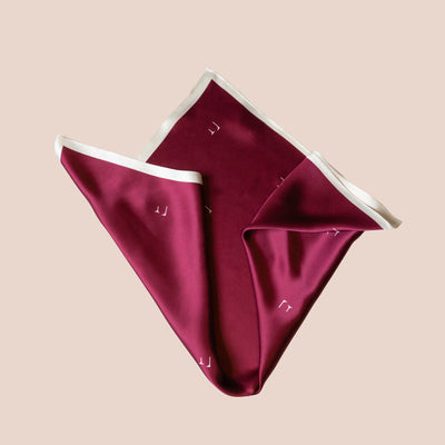Silkeskjerf Paris Burgundy