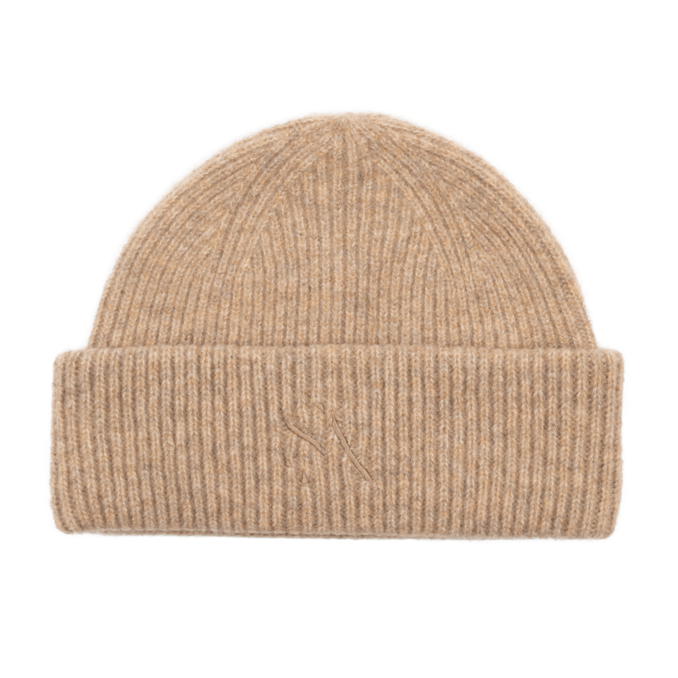 Sui Ava Beanie Sheepskin, lue i ullblanding i beige farge